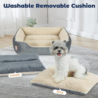 Miguel Dog Bed with Removable Cushion/Pillow for Medium Small Dogs 30 Inch