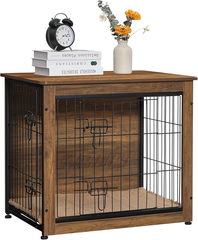 DWANTON Dog Crate Furniture with Cushion 27.2" L,