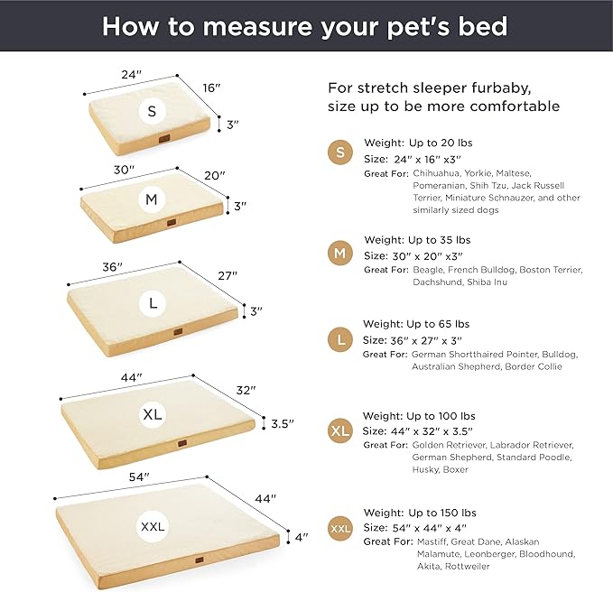 Bedsure Extra Large Dog Bed for Large Dogs 100lbs, Spicy