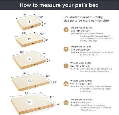 Bedsure Extra Large Dog Bed for Large Dogs 100lbs, Spicy