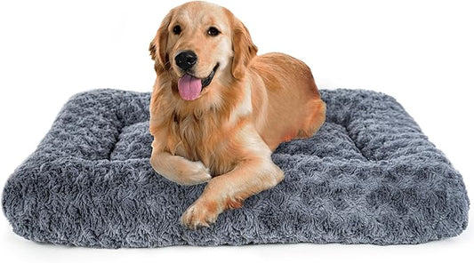 Dog Beds Crate Pad for Medium (35"x23"Dark Grey)