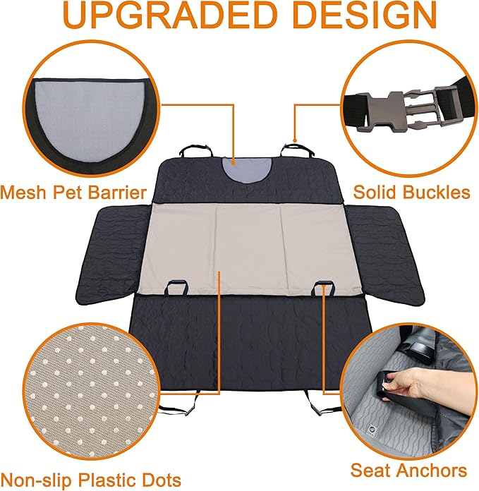 Paw Jamboree Dog Hammock for Car Hard Bottom