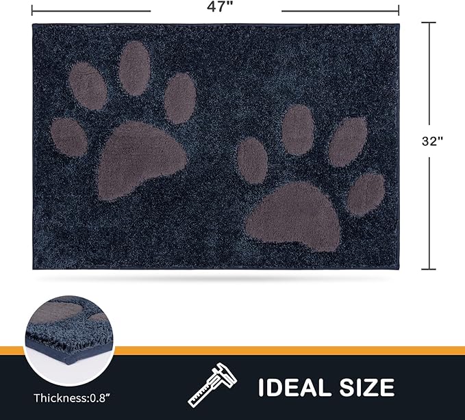 PURRUGS Dirt Trapper Door Mat 32" x 47"
