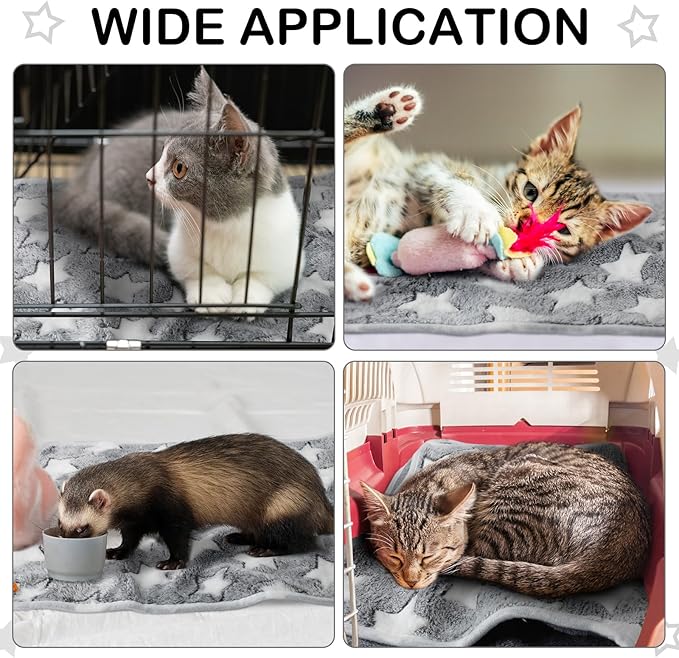 Tranqun 4 Pcs Waterproof Dog Blankets 24 x 16 Inch