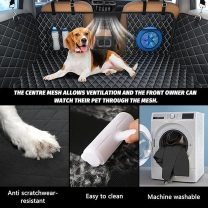 Dog Car Seat Cover for Back Seat 400lb,600D Heavy