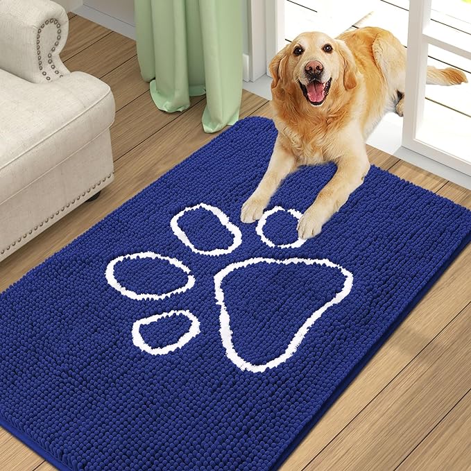 smiry Dog Door Mat for Muddy Paws (36x24 Inches,