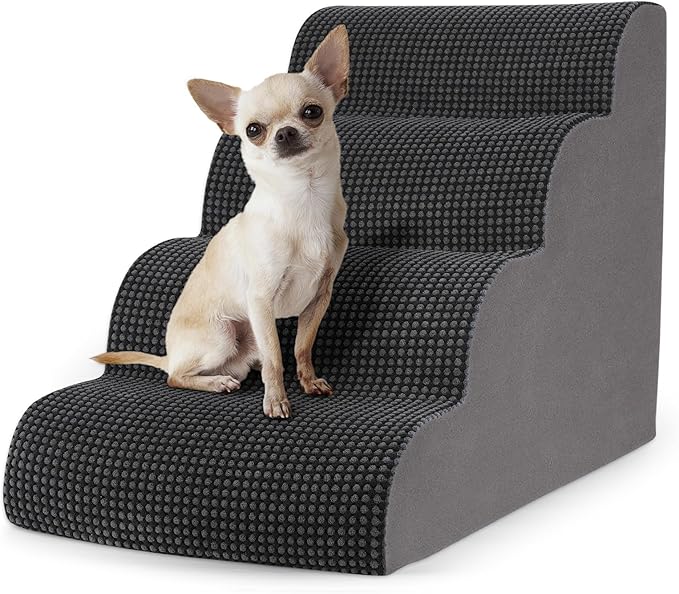 Dog Stairs Ramp for Small Dogs 4-Step Pet