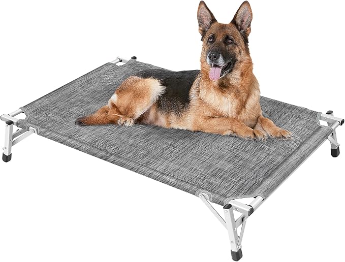 Elevated Cooling Cots Dog Bed: Raised Outdoor & Indoor Pet Cot