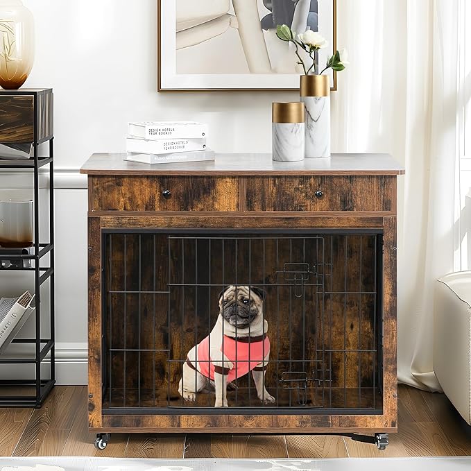 NicBex Dog Crate Furniture 31.7" L