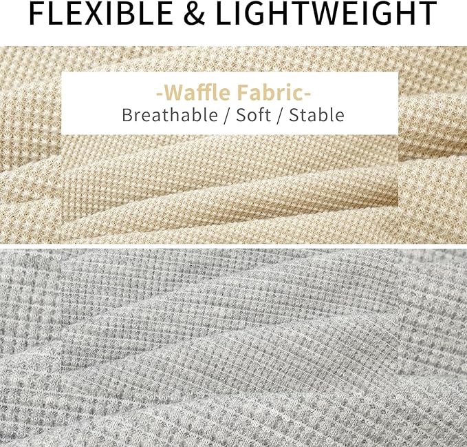 KYEESE 2Pack Dog Shirts Waffle for Small Dogs Stretchy Dog T-Shirts Lightweight Dog Tank Top Sleeveless Dog Vest