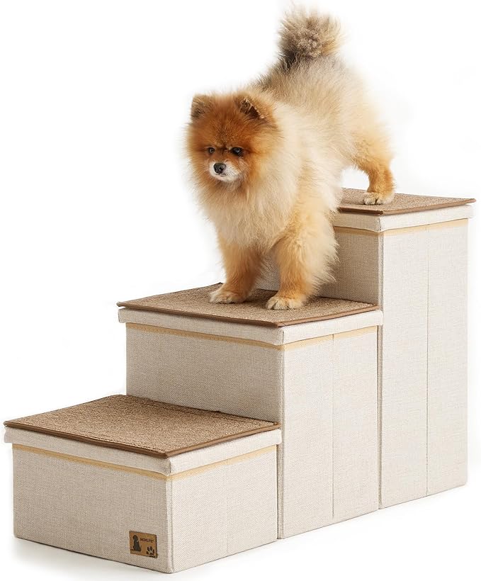BEDELITE Dog Stairs for Small Medium or Large Dogs 3 Tiers 17" H,