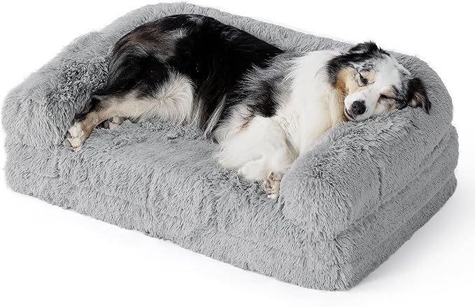 Bedsure Foldable Human Dog Bed for Kids 2 in 1 Calming