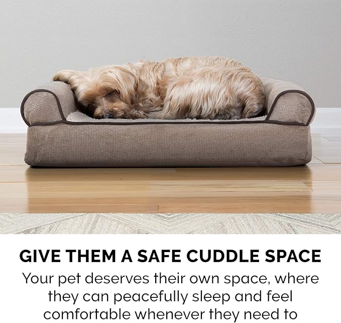 Furhaven Orthopedic Dog Bed for Large Dogs w/ Removable Bolsters & Washable Cover 95 lbs