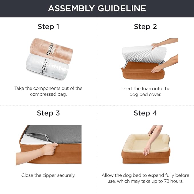 Bedsure Orthopedic Dog Bed for Medium Dogs