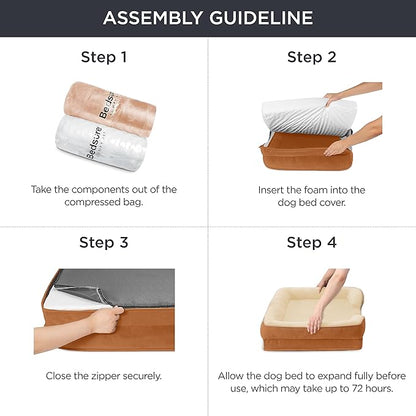 Bedsure Orthopedic Dog Bed for Extra Large Dogs 42"