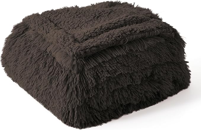 Bedsure Waterproof Dog Blankets for Medium Dogs - Calming Cat Blanket for Couch Protector Washable, Long Faux Fur Pet Throw Blanket for Puppy, Reversible Furniture Protection, 30"x40", Chestnut