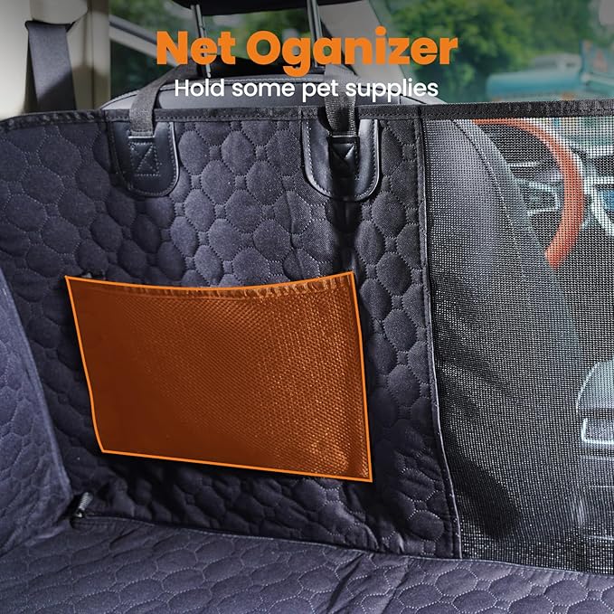 maXpeedingrods Dog Car Seat Cover with Hard Bottom for Back Seat 440LB for 600D Oxford