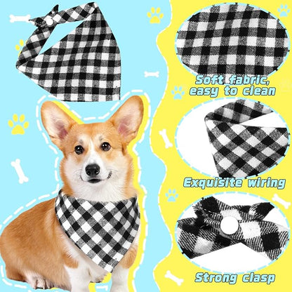 Christmas Dog Bandanas 6 Pieces Style,16.1 Inch)