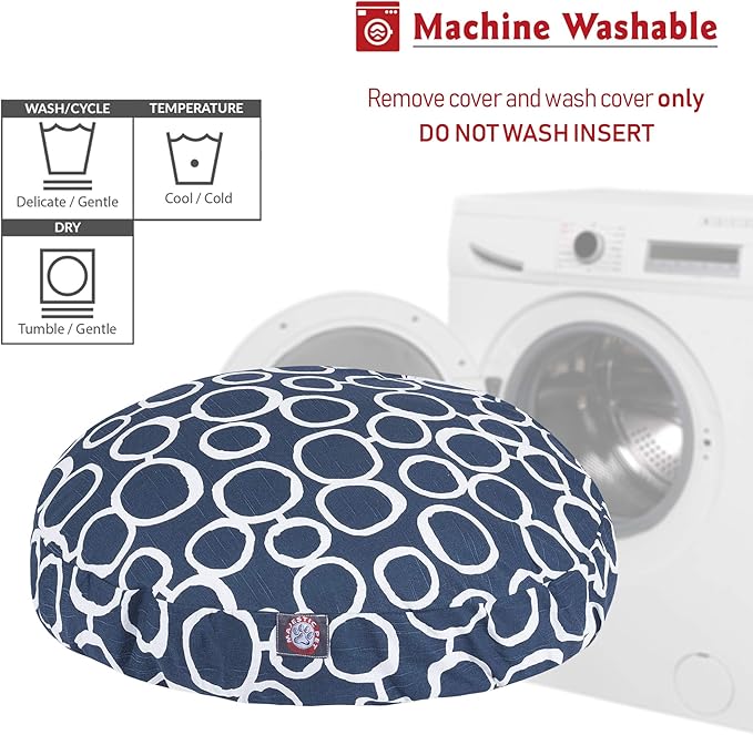 Majestic Pet Fusion Navy Large Round Pet Bed