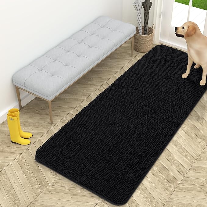 OLANLY Dog Door Mat for Muddy Paws 59x24