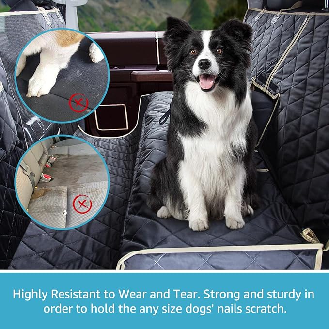 Lassie 4 in 1 Full Coverage Dog Car Floor Hammock 100% Waterproof