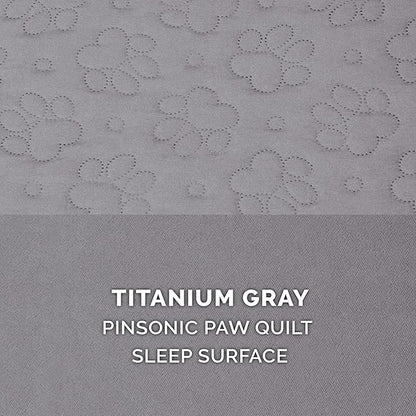 Furhaven Cooling Gel Dog Bed for Medium/Small Dogs w/ Removable Bolsters & Washable Cover 35 lbs