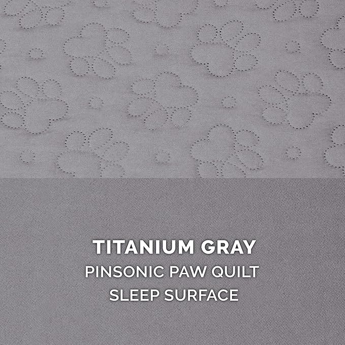 Furhaven Cooling Gel Dog Bed for Large/Medium Dogs w/ Removable Bolsters & Washable Cover 55 lbs