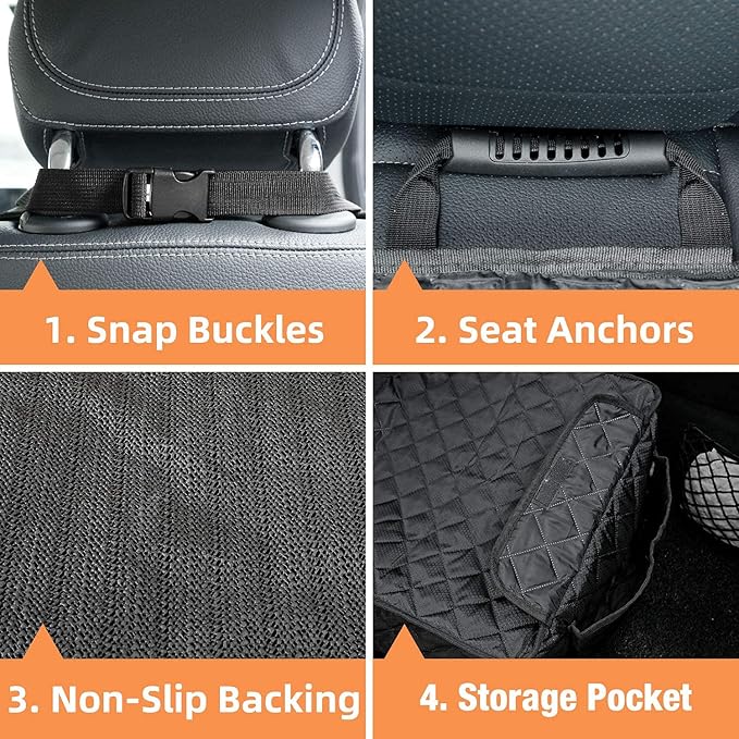 PETICON Waterproof Front Seat Car Cover 2 Pack