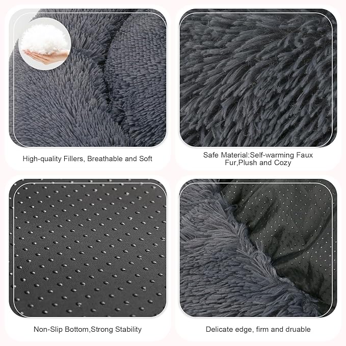 Dog Bed (44"x44"(Pack of 1), Dark