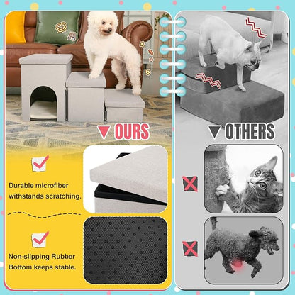 Dog Stairs for High Beds 22 inches(3