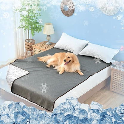 Qeils Cooling Dog Blanket for All Season 60x80