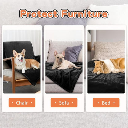 Large Dog Blanket-40 x 50" Soft Fleece Dog Blanket for Large Dog Washable