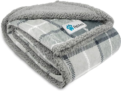 PetAmi Waterproof Dog Blanket for Small Medium Dog 29x40 Plaid