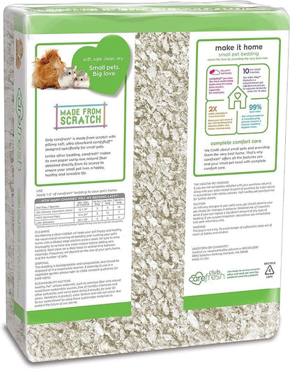 Carefresh 99% Dust-Free White Natural Paper Small Pet Bedding with Odor Control, 50 L