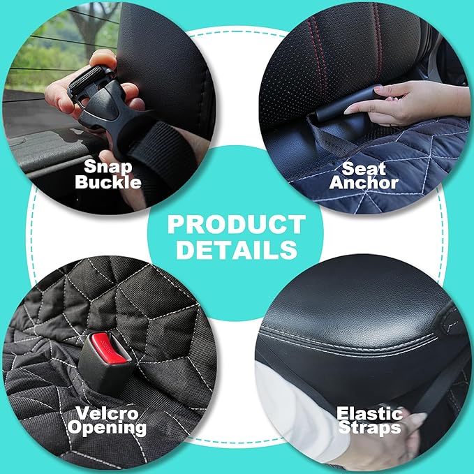 Dog Car Seat Covers for Back Seat Cover