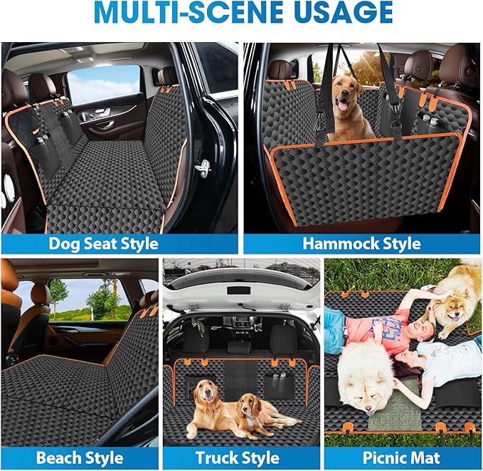 Back Seat Extender for Dogs 330LBS Dog 900D Dog