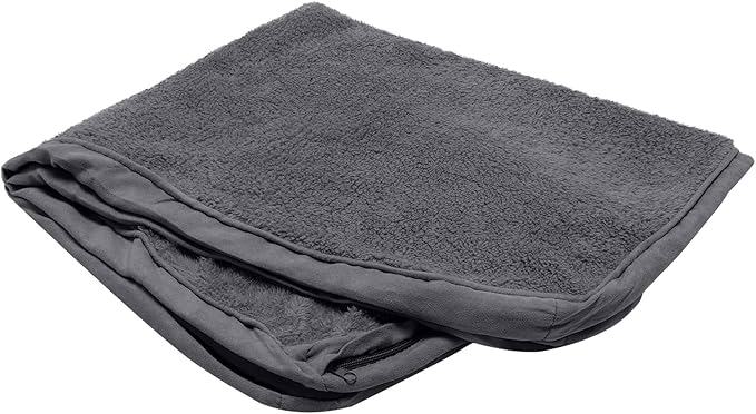 Furhaven Replacement Dog Bed Cover Terry & Suede Mattress, Machine Washable - Gray, Jumbo Plus (XX-Large)