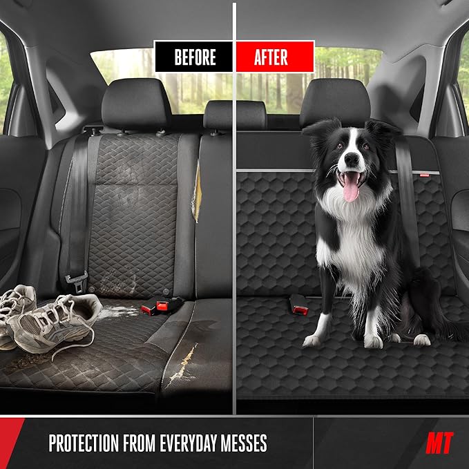Motor Trend Bench Seat Pet Cover for Dogs