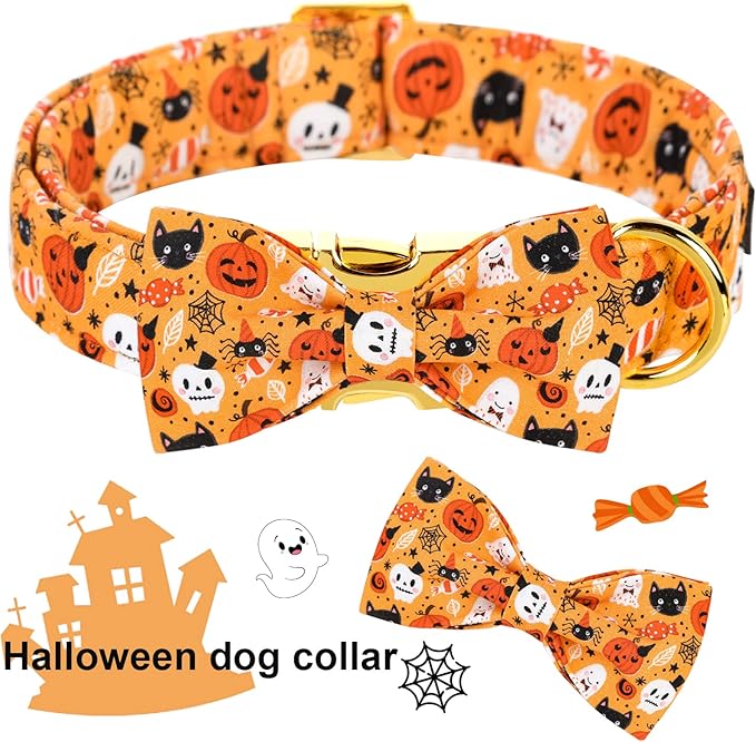 ARING PET Dog Collar with Bow-Halloween Dog Collar Bowtie