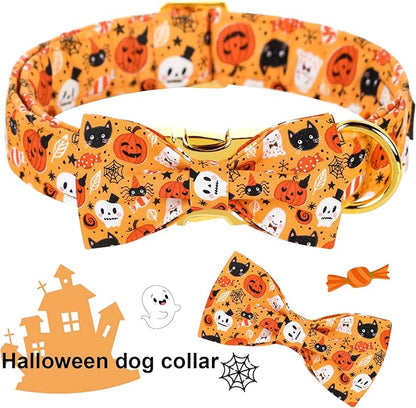 ARING PET Dog Collar with Bow-Halloween Dog Collar Bowtie