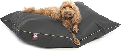 Majestic Pet Rectangle Medium Dog Bed Washable – Non Slip Comfy Pet Bed – Dog Crate Bed Super Value Pillow Dog Bed – Dog Kennel Bed for Sleeping 35 x 28 Inch