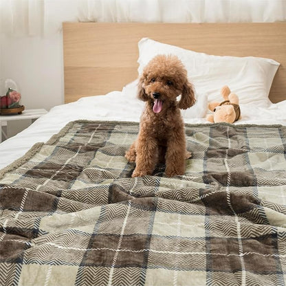PetAmi Waterproof Dog Blanket for Small Medium Dog 29x40 Plaid
