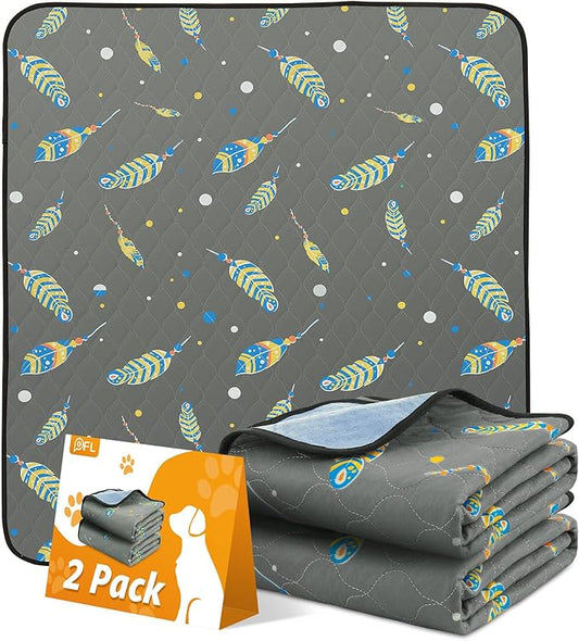 Dog Pee Pads Washable: 2 Pack Reusable Puppy Pads 31x36 Inch