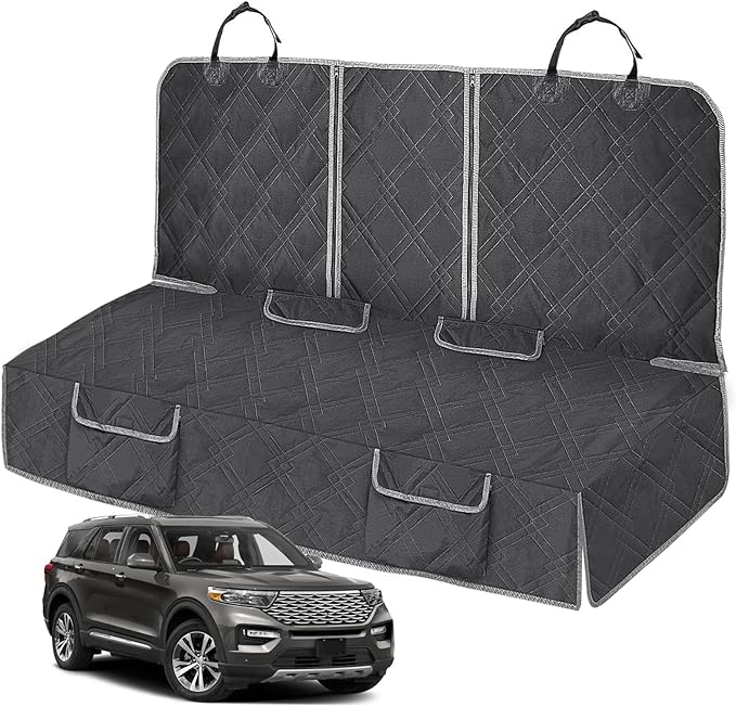Dog Car Seat Cover Compatible with Ford Explorer 2011-2024 600D Heavy