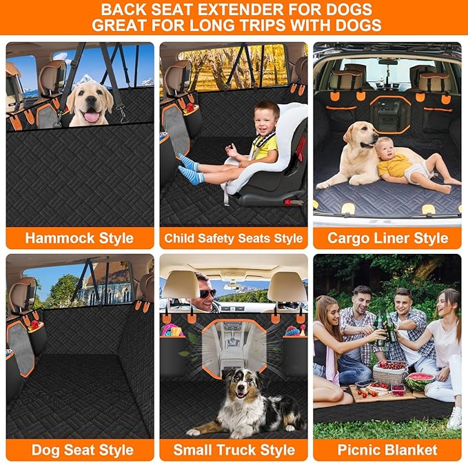 Dog Car Seat Back Seat Pet Cover Back