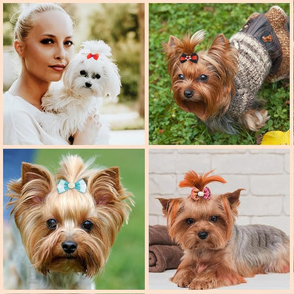 Yxiang 60PCS Small Dog Bows