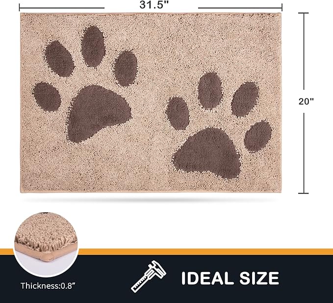 PURRUGS Dirt Trapper Door Mat 20" x 31.5"