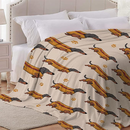 Dachshund Dog Blankets Puppy Blanket 60x50 in