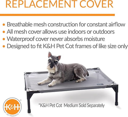 K&H Pet Products Elevated Cooling Outdoor Dog Bed 32 X 25 Inches