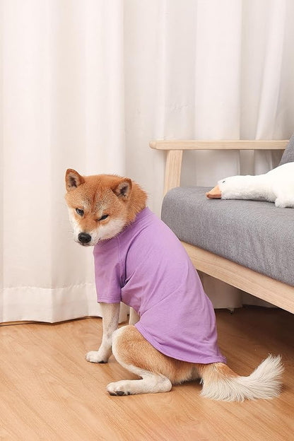 Dog Shirts 2pcs Blank Shirts Soft for Small Medium Large Dogs and Cat Soft and Breathable Apparel Shirts